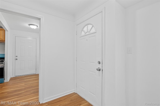 26389 Annapolis St, Dearborn Heights, MI 48125 - entrance foyer with light wood-style floors and baseboards