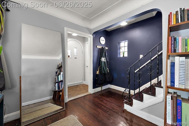 17617 Indiana St, Detroit, MI 48221 - entrance foyer with wood finished floors and stairs