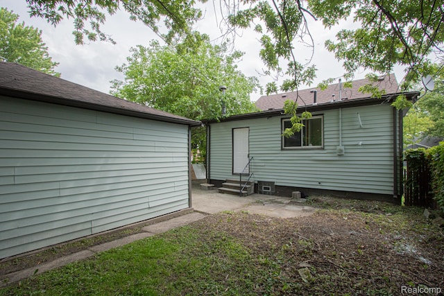 24917 Dale Ave, Eastpointe, MI 48021 - back of house with entry steps and a patio