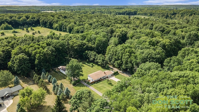 11829 Hoskins Ave NE, Cedar Springs, MI 49319 - drone / aerial view of a heavily wooded area