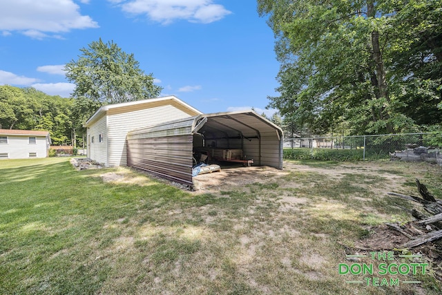 11829 Hoskins Ave NE, Cedar Springs, MI 49319 - view of outbuilding with a carport