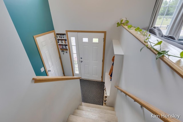 4233 Ives Farm Ln NE, Cedar Springs, MI 49319 - entrance foyer featuring a towering ceiling and carpet