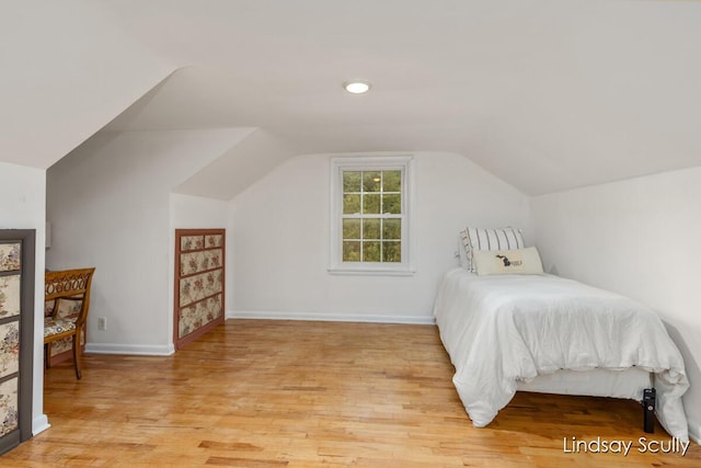 3976 Port Sheldon St, Hudsonville, MI 49426 - bedroom with lofted ceiling and light wood-type flooring