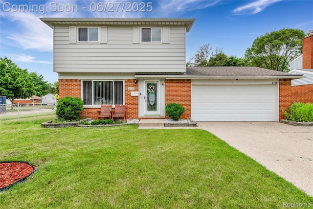 8798 Lozen Dr, Sterling Heights, MI 48313 - colonial-style house featuring brick siding, driveway, and a garage