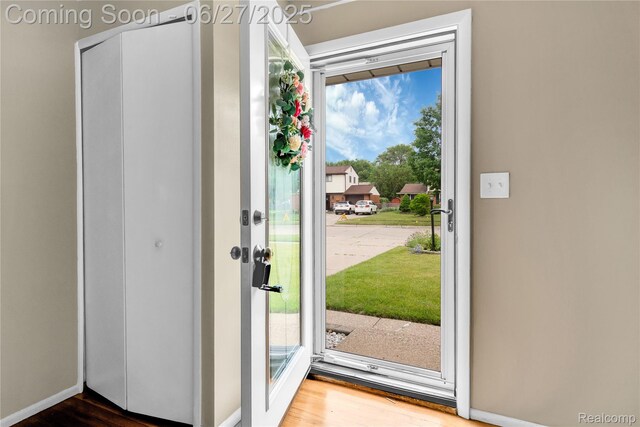 8798 Lozen Dr, Sterling Heights, MI 48313 - entryway featuring wood finished floors