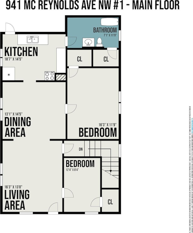 941 Mcreynolds Ave NW, Grand Rapids, MI 49504 - view of floor plan / room layout