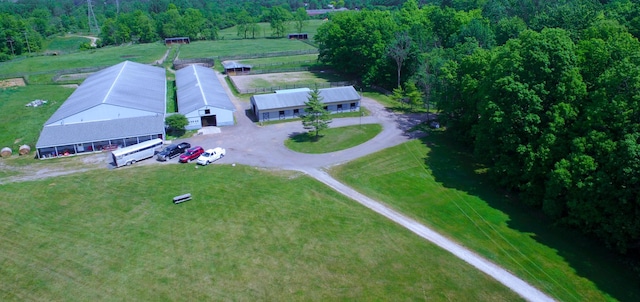 view from above of property
