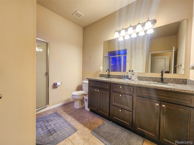 30475 Berghway Trl, Warren, MI 48092 - full bath with a stall shower, tile patterned floors, and double vanity