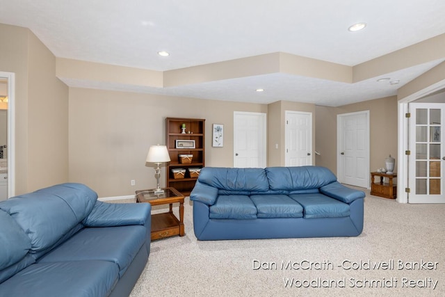 1809 Woodside Trl NW, Grand Rapids, MI 49504 - carpeted living room with recessed lighting