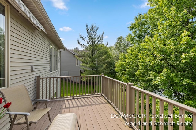 1809 Woodside Trl NW, Grand Rapids, MI 49504 - view of wooden deck