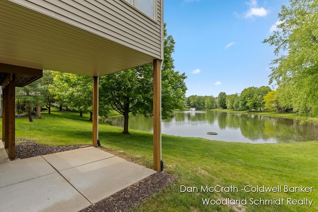 1809 Woodside Trl NW, Grand Rapids, MI 49504 - view of patio featuring a water view