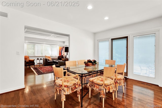4768 Wendrick Dr, West Bloomfield, MI 48323 - dining room with recessed lighting and wood finished floors