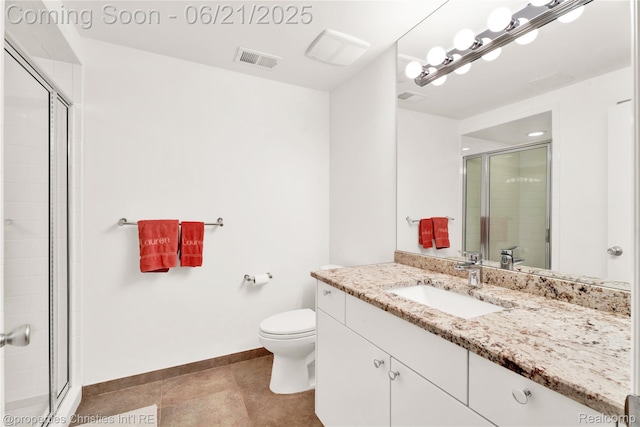 4768 Wendrick Dr, West Bloomfield, MI 48323 - bathroom featuring vanity, a shower stall, and tile patterned flooring
