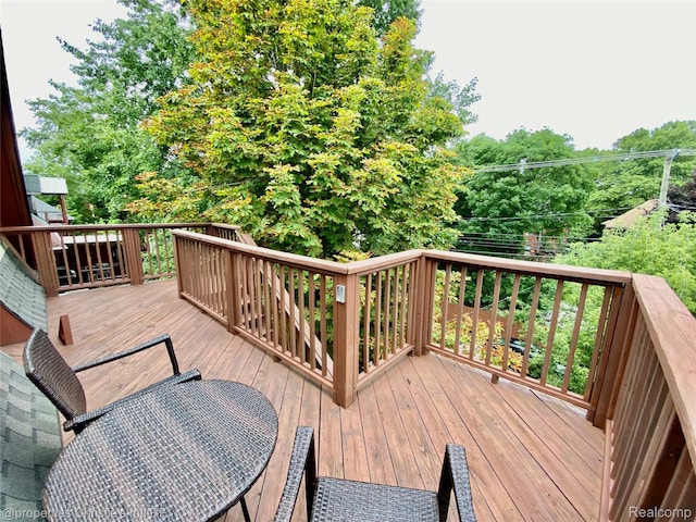 4751 Trumbull St, Detroit, MI 48208 - view of wooden terrace