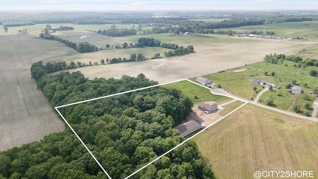 3905 Sunset Vw, Wayland, MI 49348 - view of rural area featuring property parcel outlined