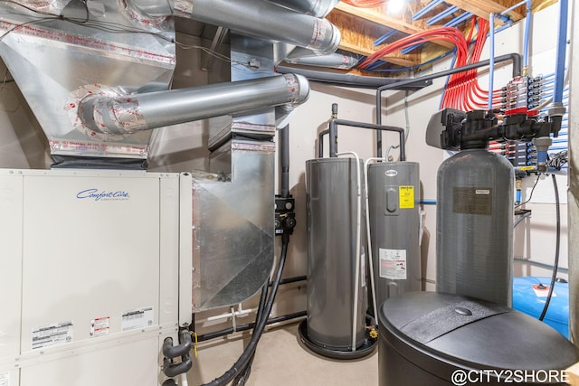 3905 Sunset Vw, Wayland, MI 49348 - utility room featuring electric water heater