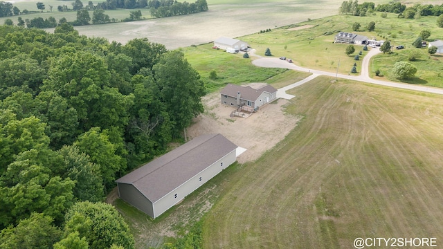 3905 Sunset Vw, Wayland, MI 49348 - aerial overview of property's location with rural landscape