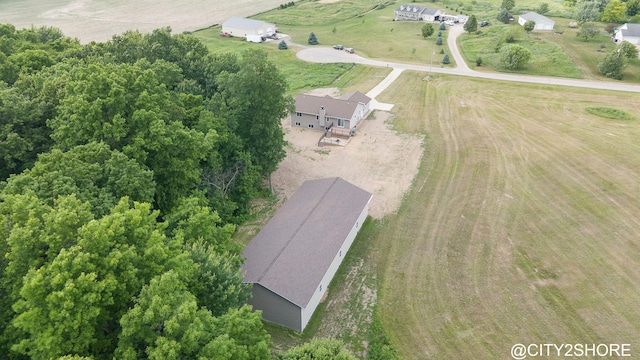 3905 Sunset Vw, Wayland, MI 49348 - aerial view of property and surrounding area with rural landscape