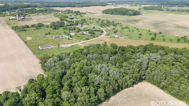 3905 Sunset Vw, Wayland, MI 49348 - aerial view of property and surrounding area with rural landscape