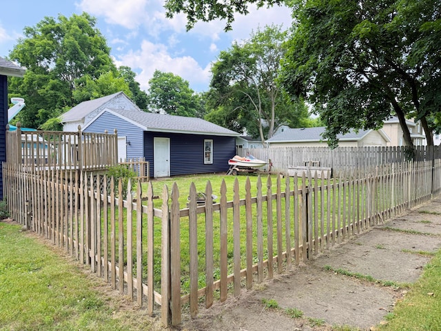423 E Prairie St, Vicksburg, MI 49097 - view of fenced backyard