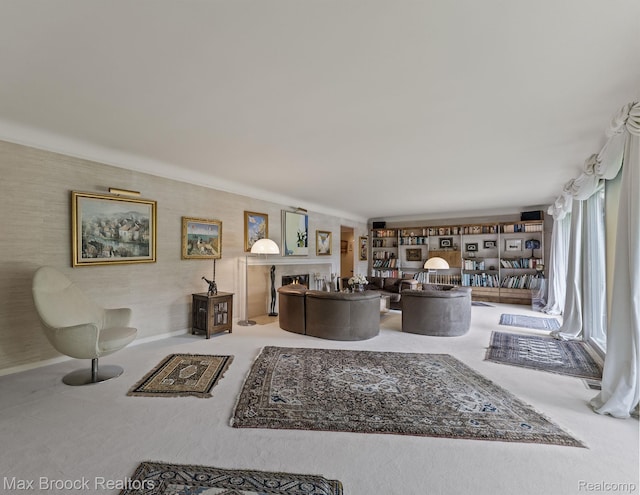 130 Endicott Rd, Bloomfield Hills, MI 48304 - living area featuring carpet flooring