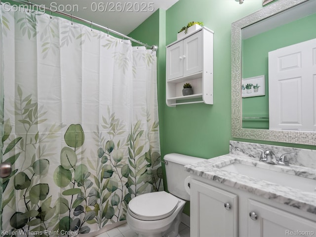 3991 Forester Blvd, Auburn Hills, MI 48326 - bathroom featuring vanity, tile patterned floors, and a shower with curtain