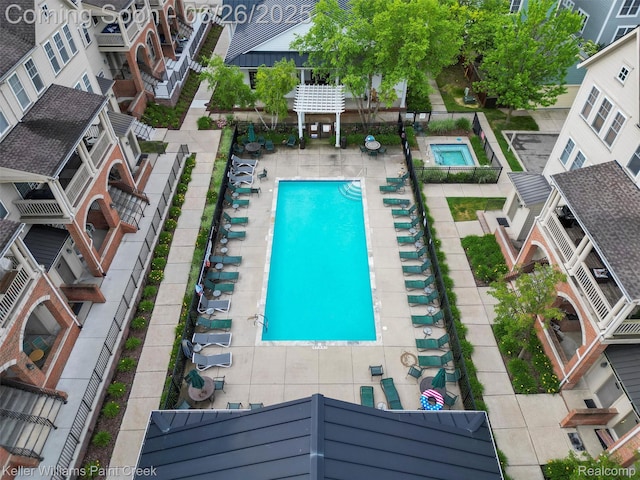 3991 Forester Blvd, Auburn Hills, MI 48326 - bird's eye view of a pool