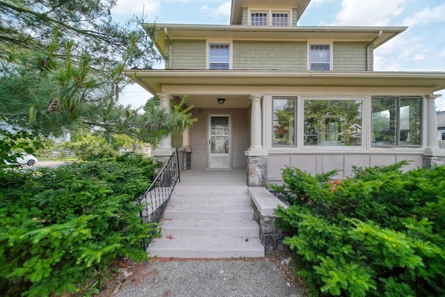 1302 Lansing Ave, Jackson, MI 49202 - view of front of property with a porch and stairs