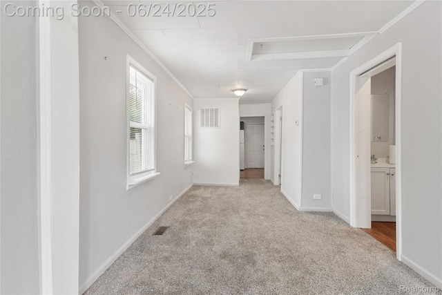 2814 Crooks Rd, Royal Oak, MI 48073 - hall with carpet flooring