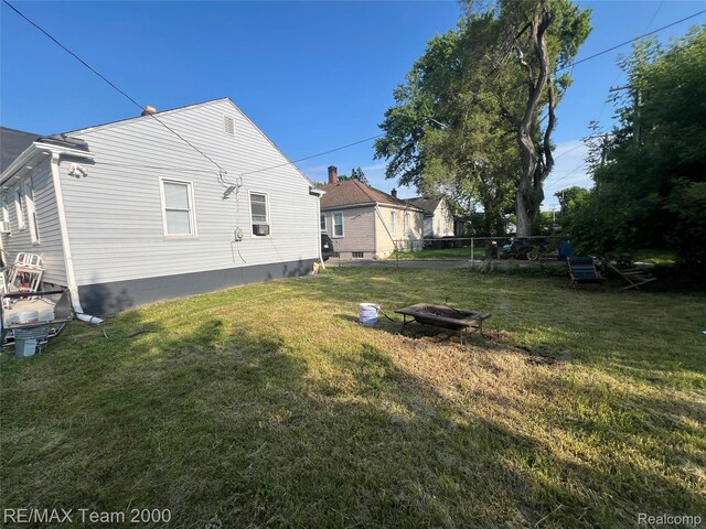 4064 Moore St, Inkster, MI 48141 - view of yard with an outdoor fire pit