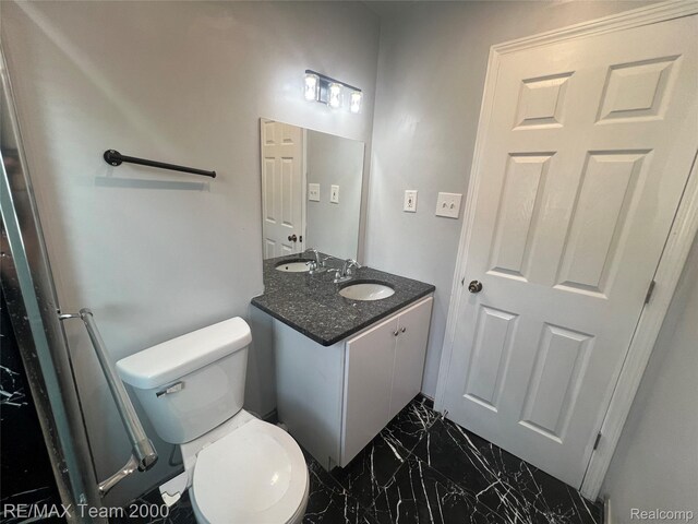 4064 Moore St, Inkster, MI 48141 - bathroom with vanity and marble look tiles
