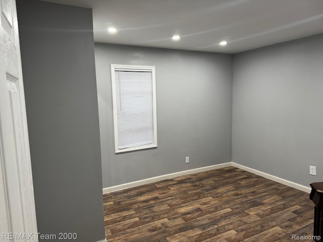 4064 Moore St, Inkster, MI 48141 - spare room with dark wood-type flooring and recessed lighting