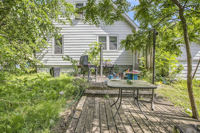103 Webber St, Battle Creek, MI 49015 - view of wooden deck
