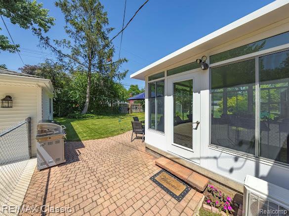 32354 Leelane, Farmington, MI 48336 - view of patio / terrace with french doors and grilling area