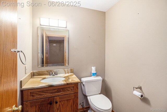 6375 Perryville Rd, Holly, MI 48442 - half bathroom with toilet and vanity