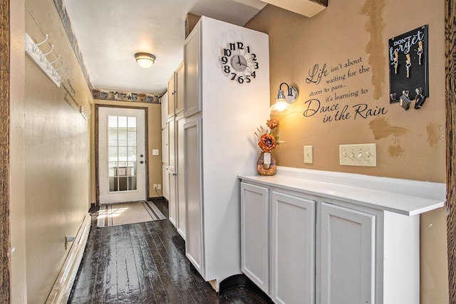 11303 W Dr N, Bellevue, MI 49021 - entryway with dark wood finished floors