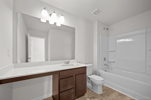 48495 Old Oak Trl, Van Buren, MI 48111 - bathroom with vanity, shower / tub combination, and tile patterned flooring