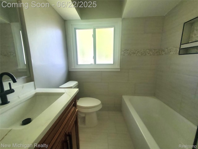 22221 Marlow St, Oak Park, MI 48237 - bathroom featuring vanity and tile patterned floors