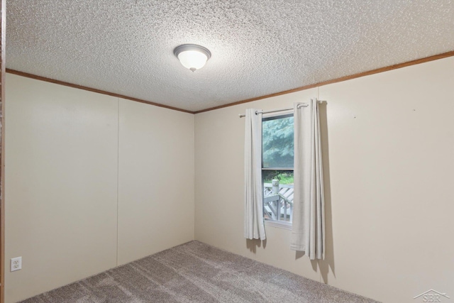 4150 Buzzell Rd, Gladwin, MI 48624 - carpeted empty room with ornamental molding and a textured ceiling