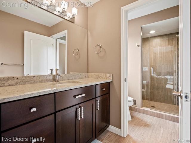 3551 Royal Berkshire Ln, Oakland, MI 48363 - full bath with vanity, a shower stall, and tile patterned flooring