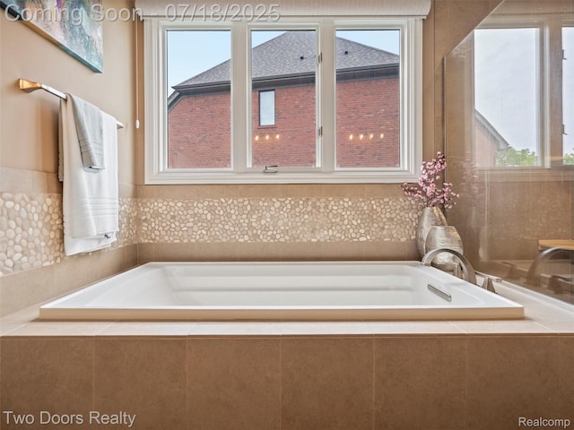 3551 Royal Berkshire Ln, Oakland, MI 48363 - full bath with plenty of natural light and a garden tub