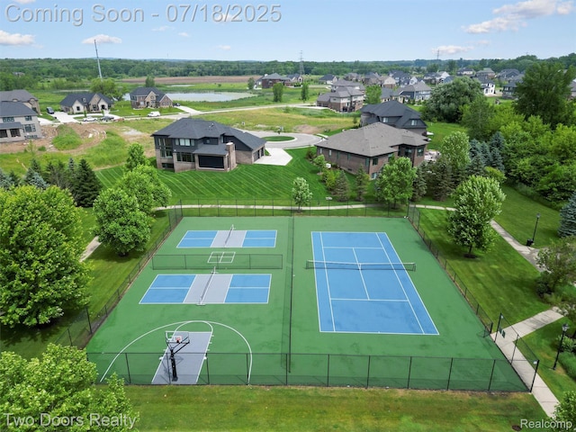 3551 Royal Berkshire Ln, Oakland, MI 48363 - aerial view of residential area with a nearby body of water