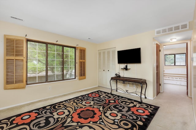 22811 Grove St, Saint Clair Shores, MI 48080 - carpeted living room featuring baseboards