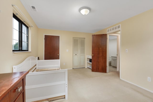 22811 Grove St, Saint Clair Shores, MI 48080 - bedroom featuring light carpet and a closet