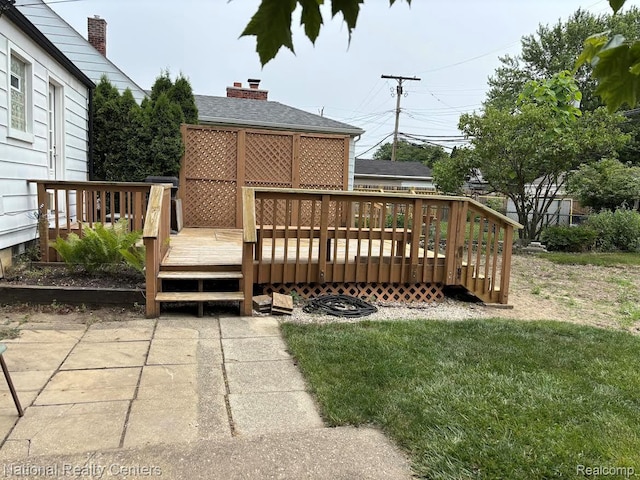 1618 E Lincoln Ave, Royal Oak, MI 48067 - deck featuring a lawn