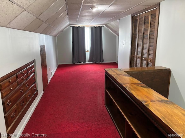 1618 E Lincoln Ave, Royal Oak, MI 48067 - bonus room with dark colored carpet and vaulted ceiling