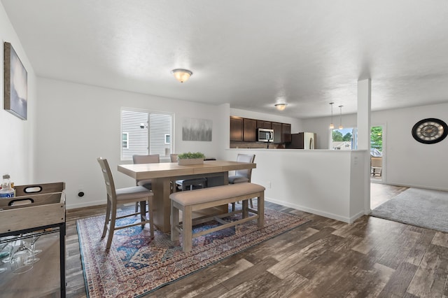 25596 Forest Ln, Mattawan, MI 49071 - dining room with wood finished floors and baseboards