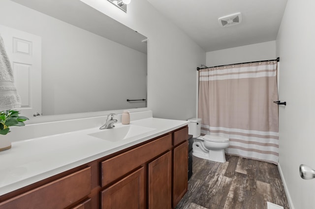25596 Forest Ln, Mattawan, MI 49071 - full bathroom with vanity and wood finished floors