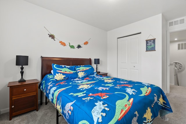 25596 Forest Ln, Mattawan, MI 49071 - bedroom featuring carpet floors and a closet