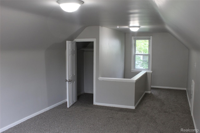 20153 Hartwell St, Detroit, MI 48235 - additional living space featuring lofted ceiling and dark carpet